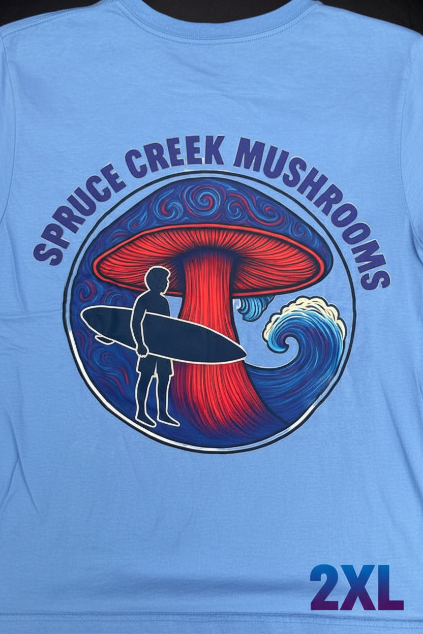 Short Sleeve - Ocean Themed - Spruce Creek Mushroom Tee (Size 2XL)
