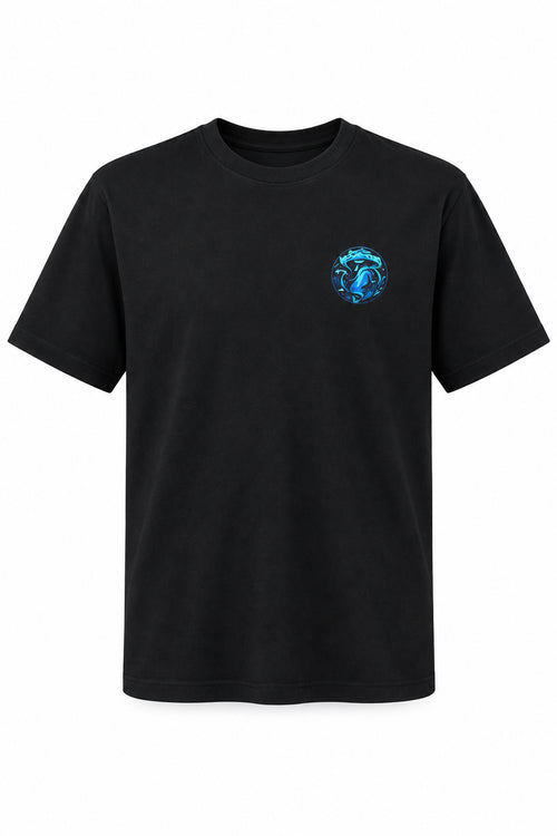 Cosmic Tides – Space & Ocean T-Shirt Spruce Creek Mushrooms